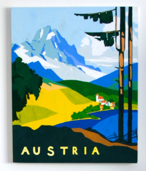 Painting of a travel poster (II)